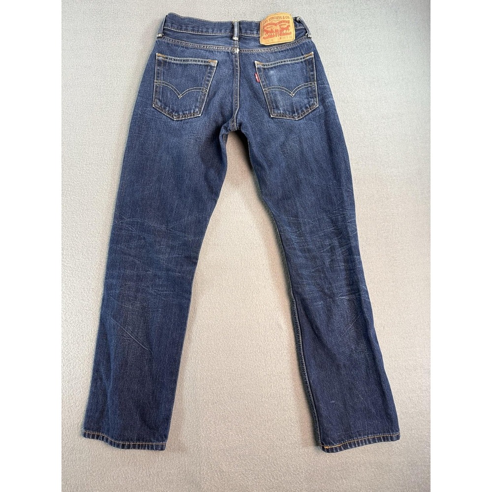 Levi's 514 Jeans Mens 28x30 Med Wash Blue Regular Straight Stretch Denim Casual - Picture 2 of 11